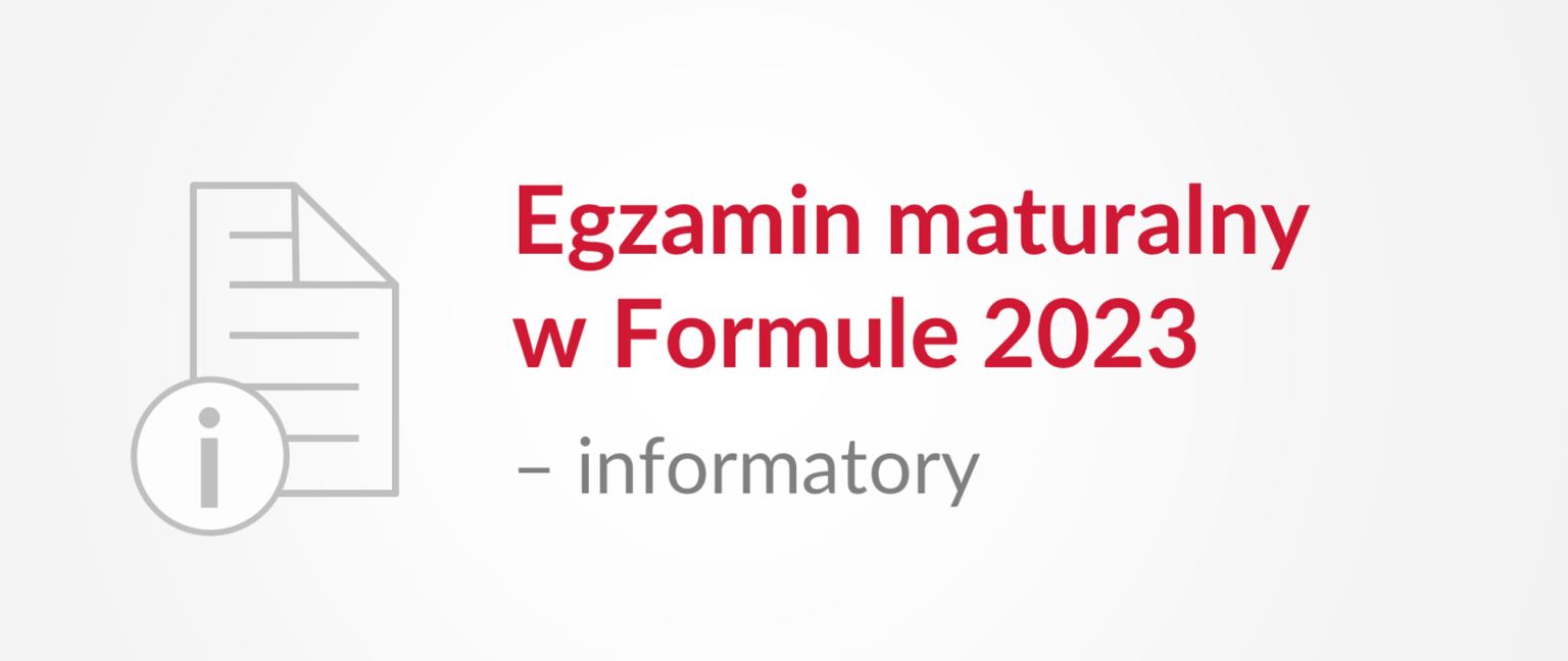 Egzamin Maturalny W Formule 2023 – VI LO Im. J. Korczaka W Sosnowcu